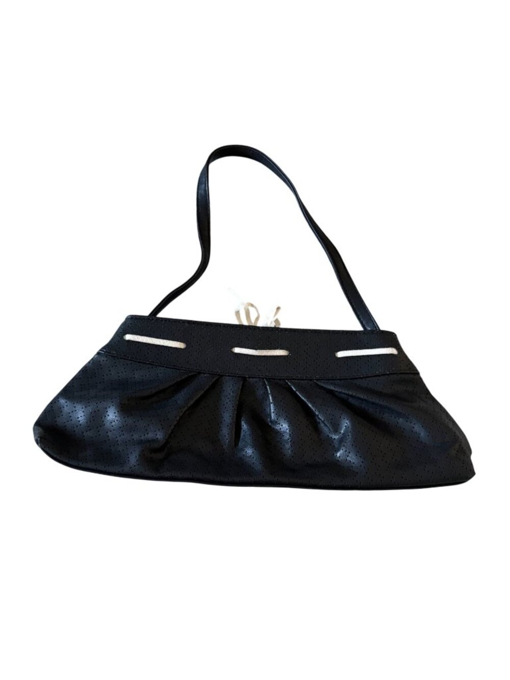 VICTORIAS SECRET Vintage Black Bow y2k Shoulder Bag - Picture 5 of 8